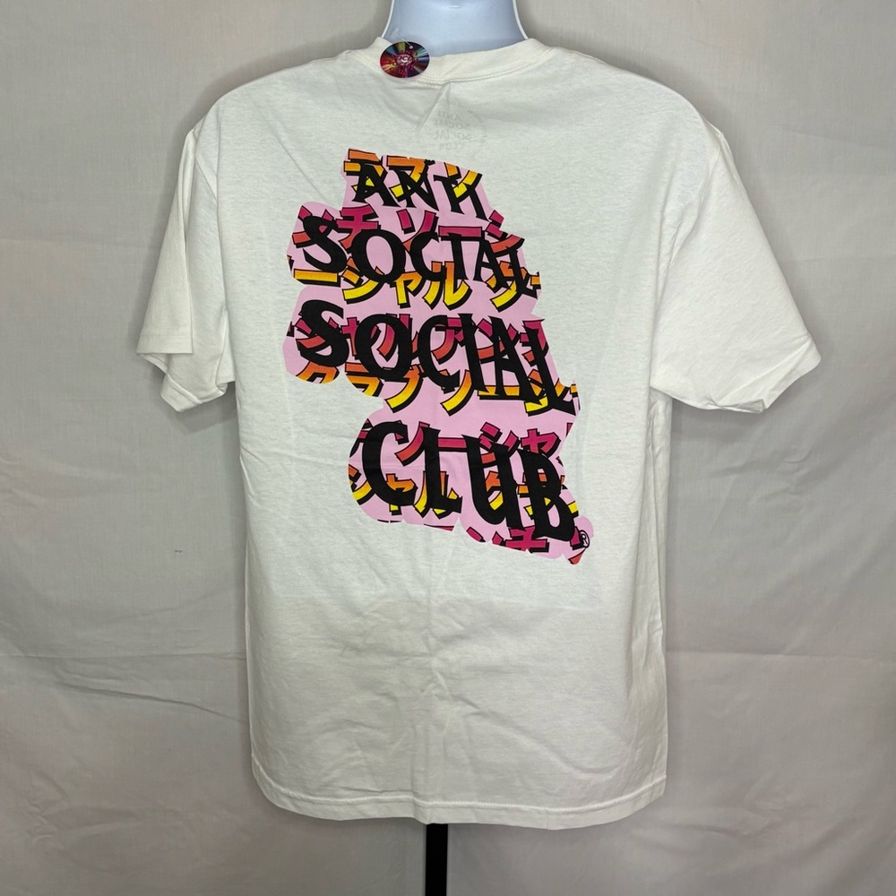Large - Authentic Anti Social Social Club “Twisted Quickness” Tee White - NWT